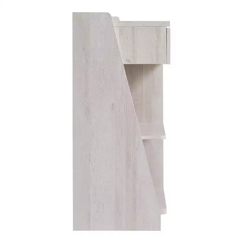 Bahut 5 étagères de ferme de 119 cm avec rangement pour vin, chêne blanc