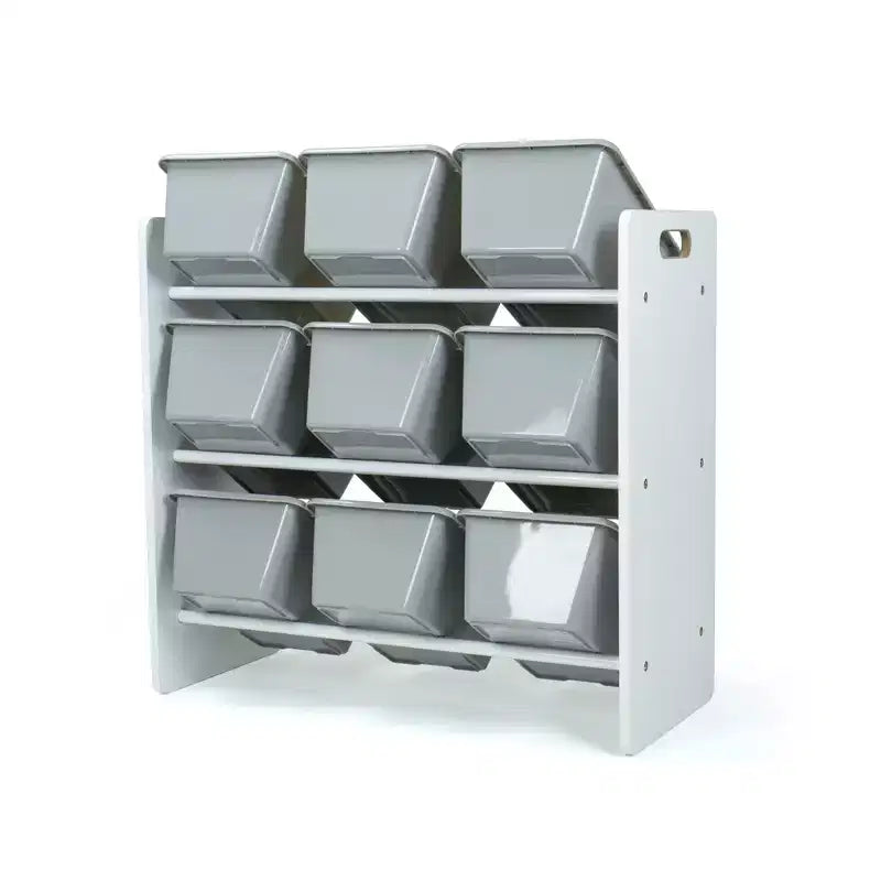 Organisateur de rangement de jouets pour enfants avec 9 bacs de rangement