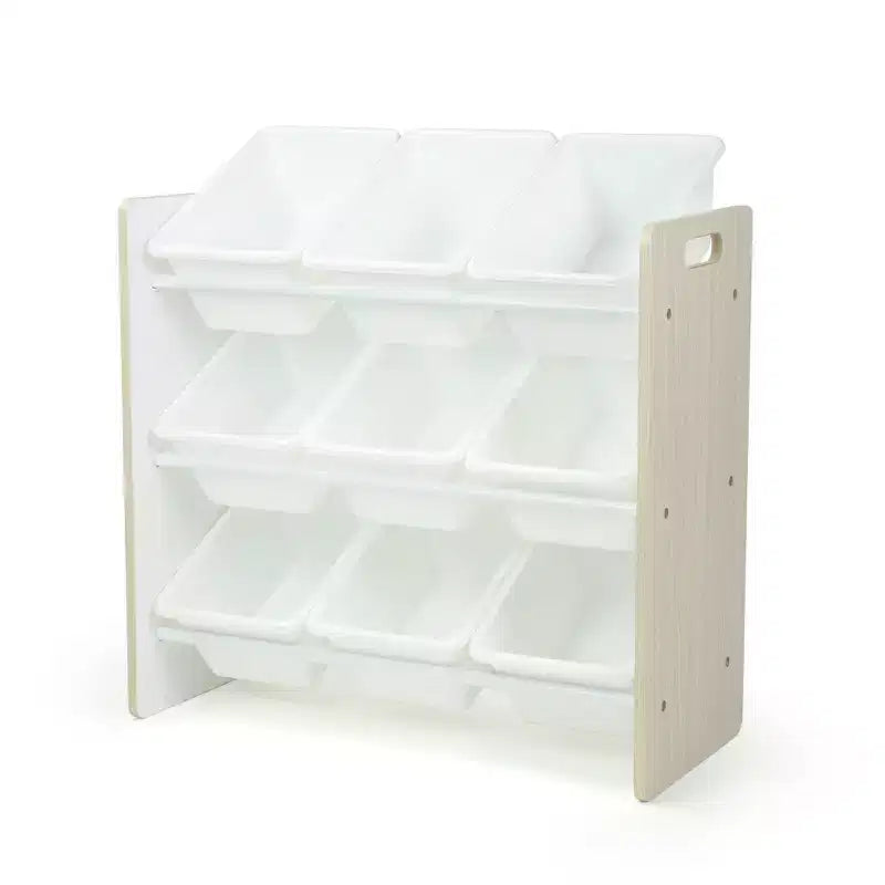 Organisateur de rangement de jouets pour enfants avec 9 bacs de rangement