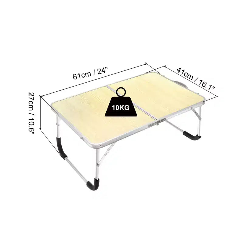 Tables de pique-nique pliables et portables durables pour lit ou canapé
