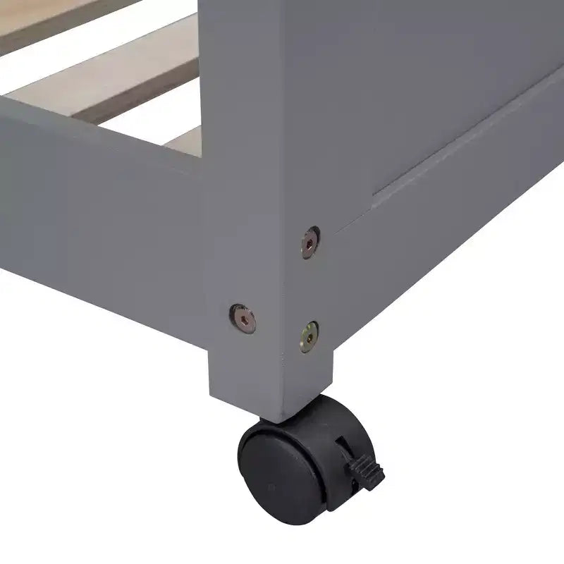 Lit superposé en bois double sur double/simple sur double avec bureau et échelle