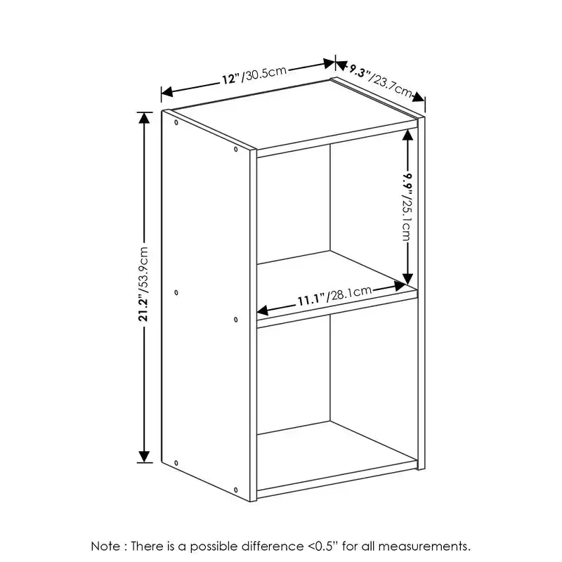 2 étagères de rangement Cube, bibliothèque multifonctionnelle, meuble de rangement, chêne français