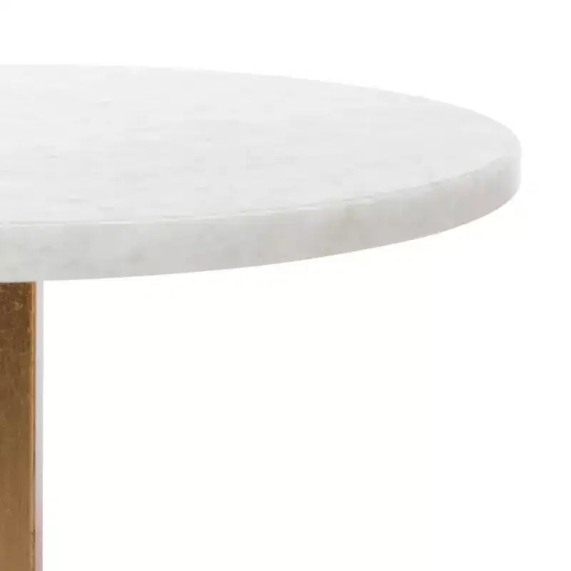 Table d'appoint - FOX2516 - Or/Blanc