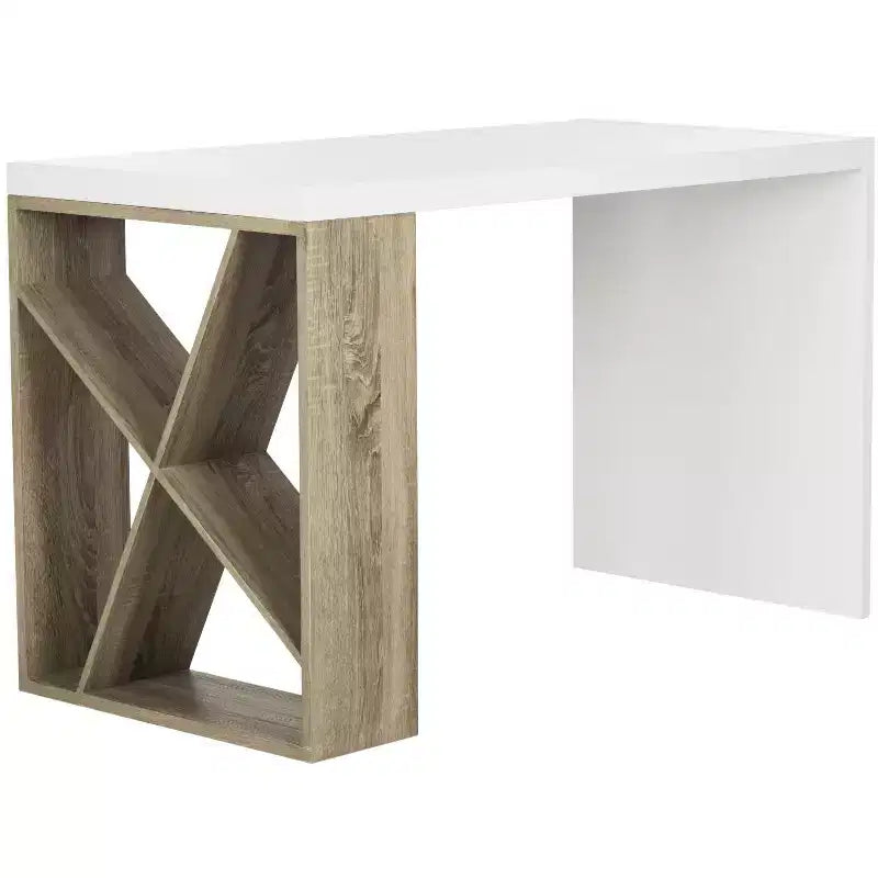 Bureau - FOX4235 - Blanc/Chêne