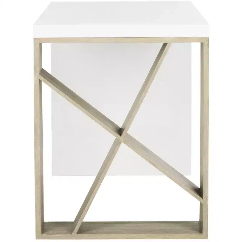 Bureau - FOX4235 - Blanc/Chêne