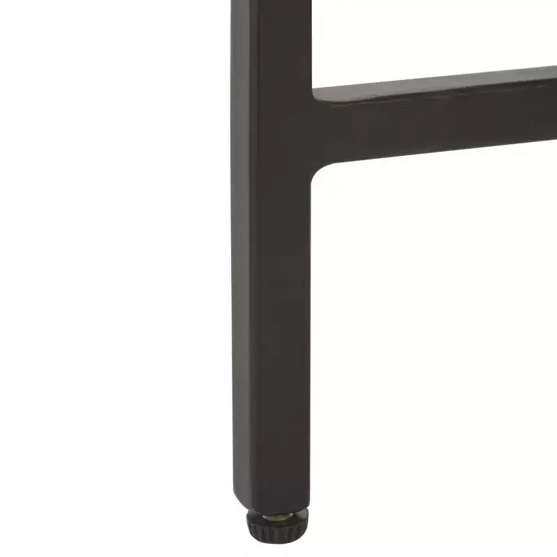 Table d'appoint avec plateau en pierre Tenzin - ACC3707A - Gris/Noir chiné