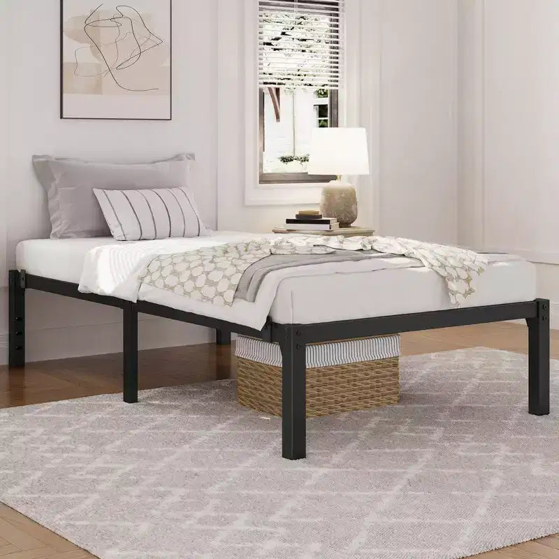 Yaheetech Metal Platform Bed Frame with Heavy Duty Steel Support