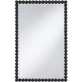 Uttermost Harmer Black Iron Beaded 22 1/4 x 34 1/2 Wall Mirror