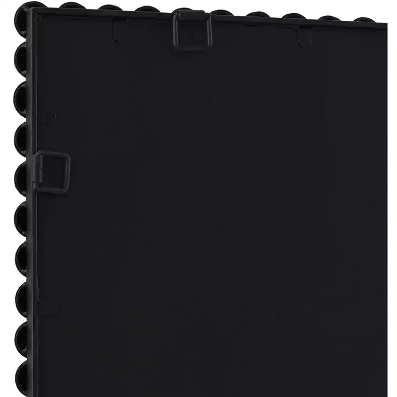 Miroir mural Harmer en fer noir perlé 22 1/4 x 34 1/2