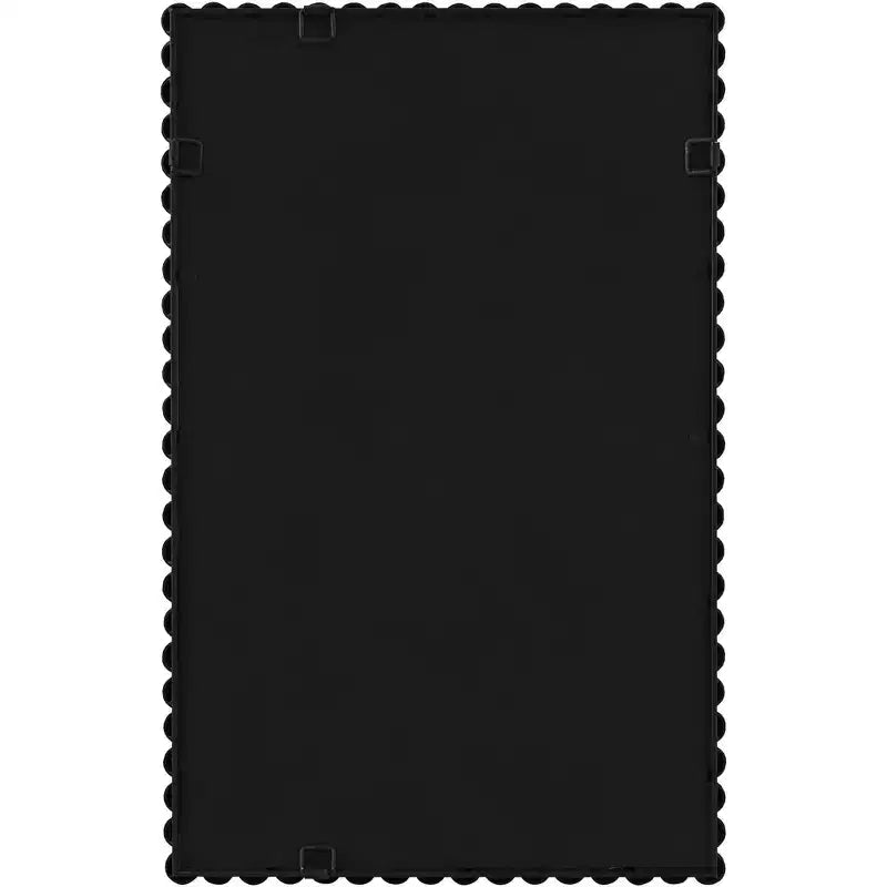 Miroir mural Harmer en fer noir perlé 22 1/4 x 34 1/2