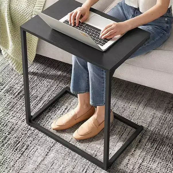 Table d'appoint en C, petite table basse pour canapé ou sofa