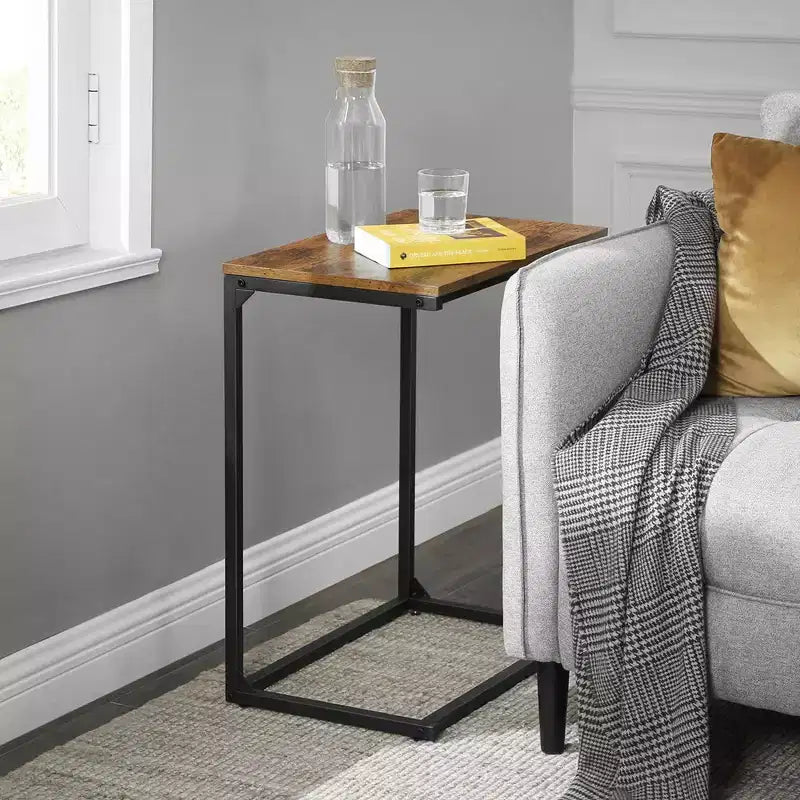 Table d'appoint en C, petite table basse pour canapé ou sofa
